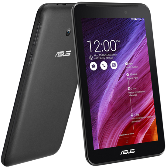 Tableta Asus FonePad FE7010CG-1A010A cu procesor Intel® Dual-Core Z2520 1.20GHz, 7", 1GB DDR2, 8GB, Wi-Fi, 3G, Bluetooth 3.0, GPS, Android 4.3 JellyBean,